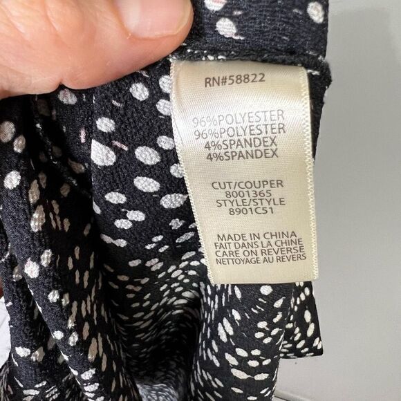 Max Studio Black Cream Pink Wrap Ruffle Maxi Dress - Picture 8 of 9